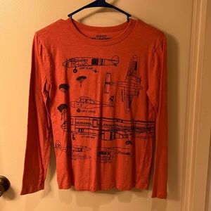 Crewcuts Airplane long sleeve tee
